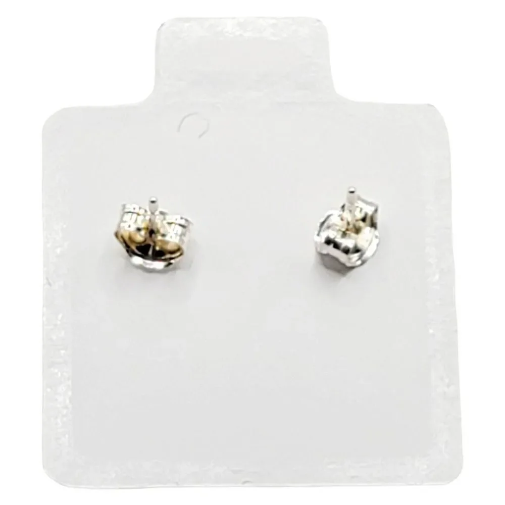 Sterling Silver 925 Pink CZ Heart Shaped Stud Earrings Valentines - Picture 7 of 8